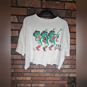 Hamwear hip hop'n vintage white crop t shirt